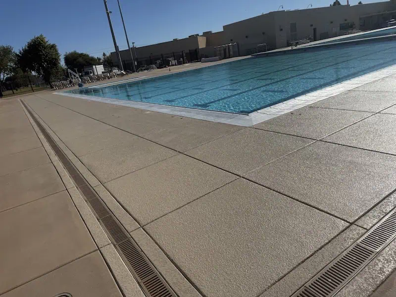 Public Pool Deck Restoration Finish
