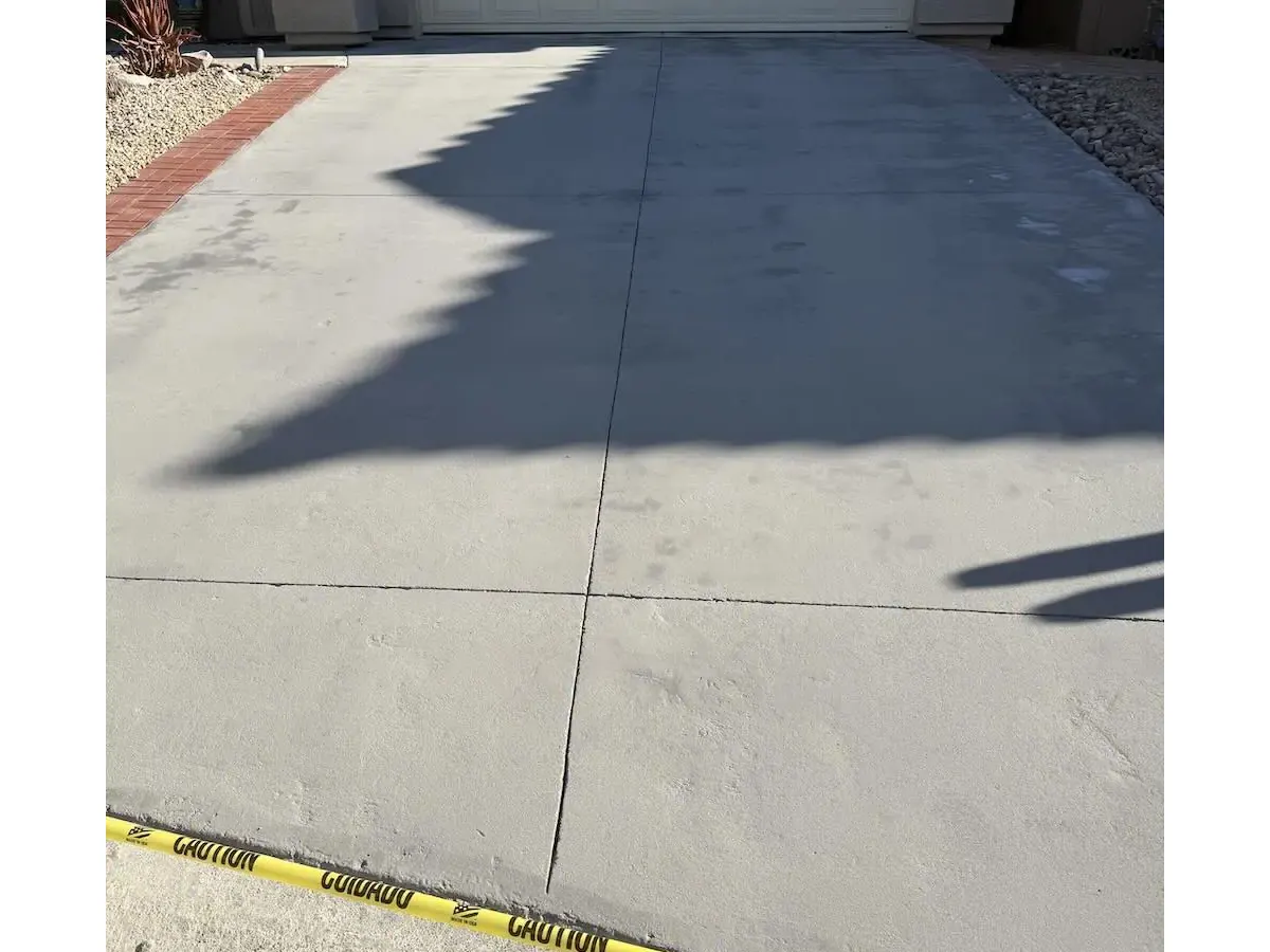Finished Microtopping Surface at the Patio Edge