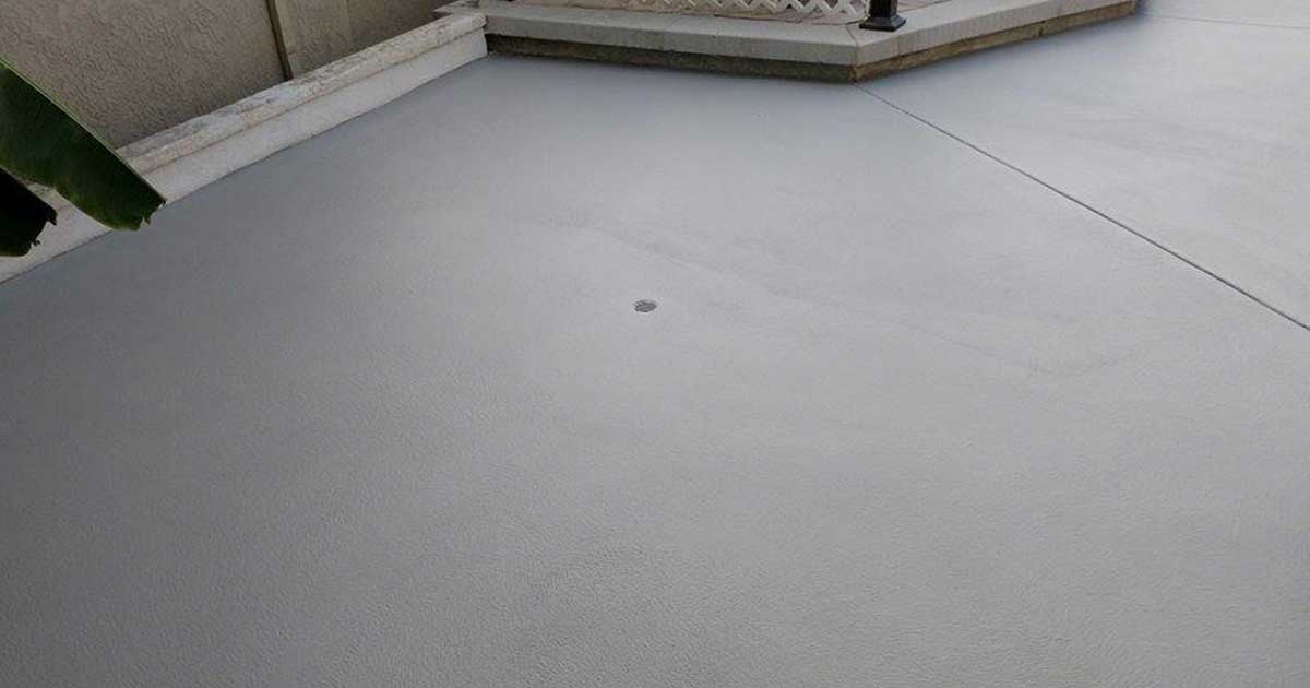 Constructed Clean Flat Patio Overlayment Finish