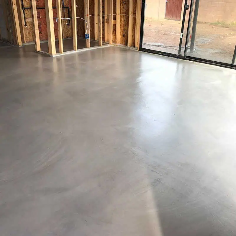 Beautiful Trowel Sculpted Lobby Microcement Flooring