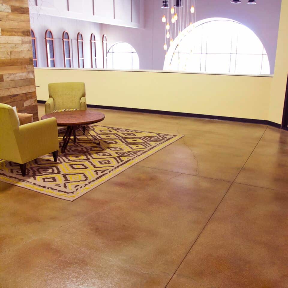 Modern Interior Amber Stain Install