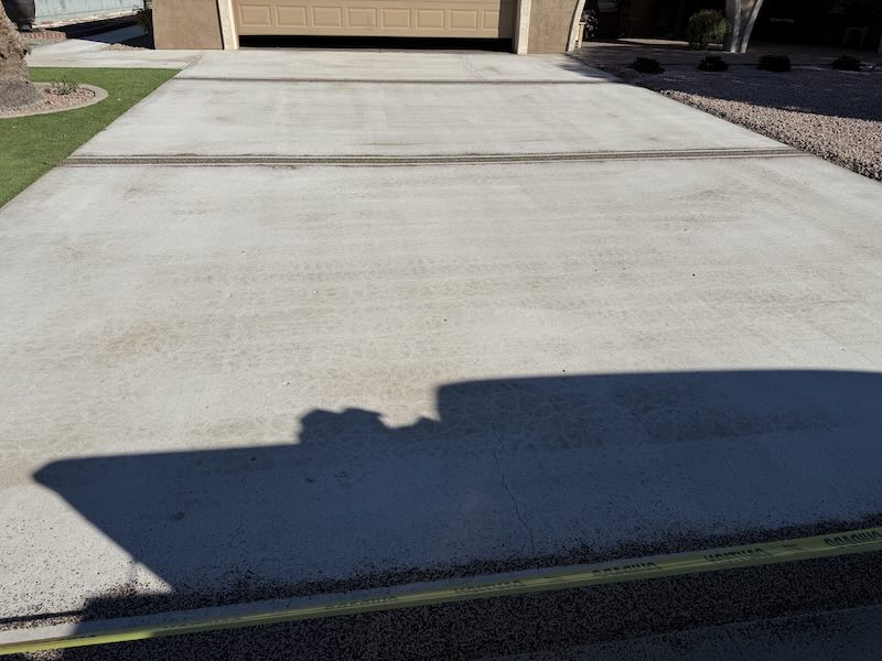 Spalled & Sun Faded Driveway Slab Prior to Install