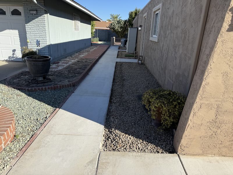 Weathered Driveway Concrete Prior to Prep