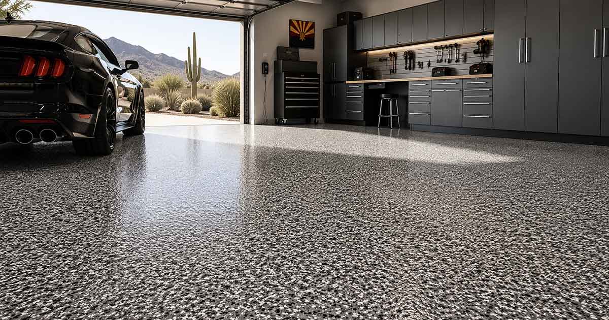 Epoxy flooring and concrete coatings in Glendale, Arizona