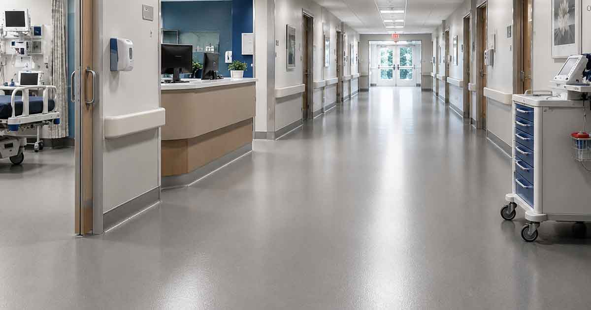 Healthcare Facility Seamless Epoxy Flooring