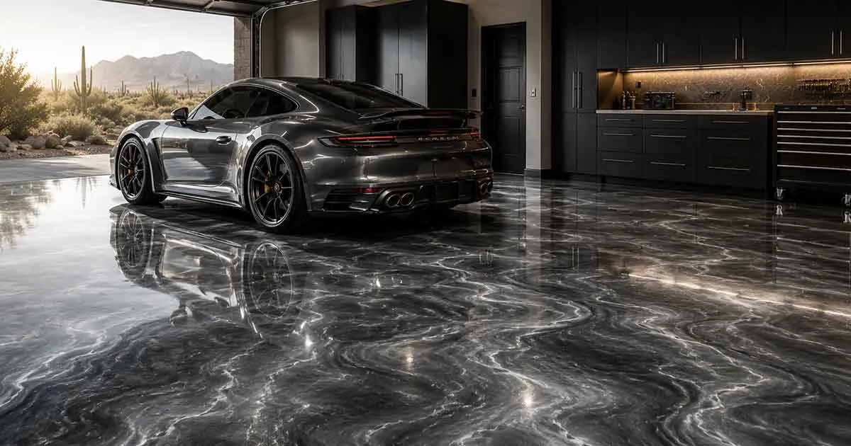 Luxury Metallic Epoxy Garage Floor Example