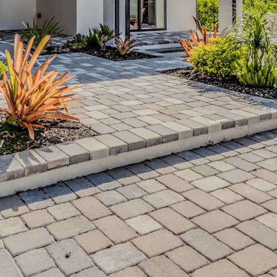 Flagstone Patio Joint and Surface Detail
