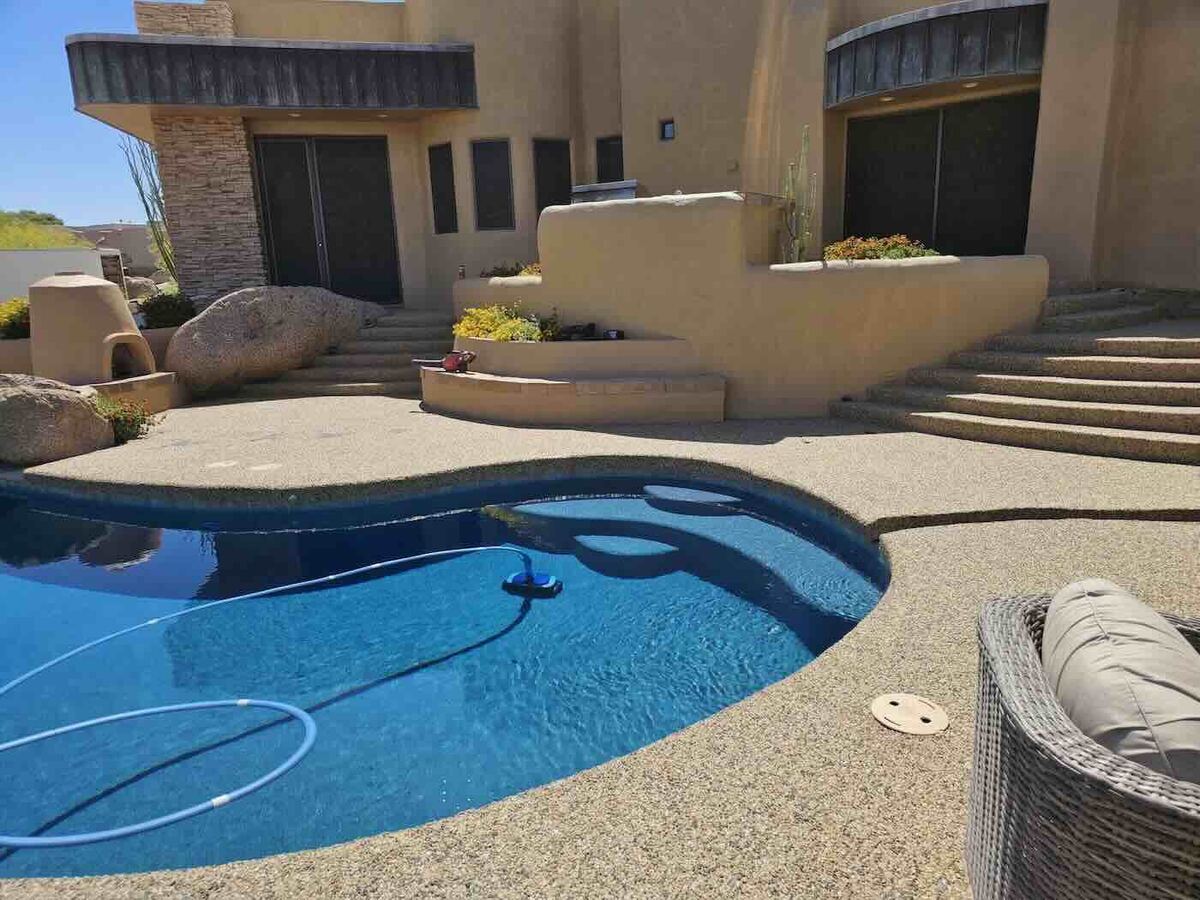 Premium Natural River Pebble Paving Deck Finish
