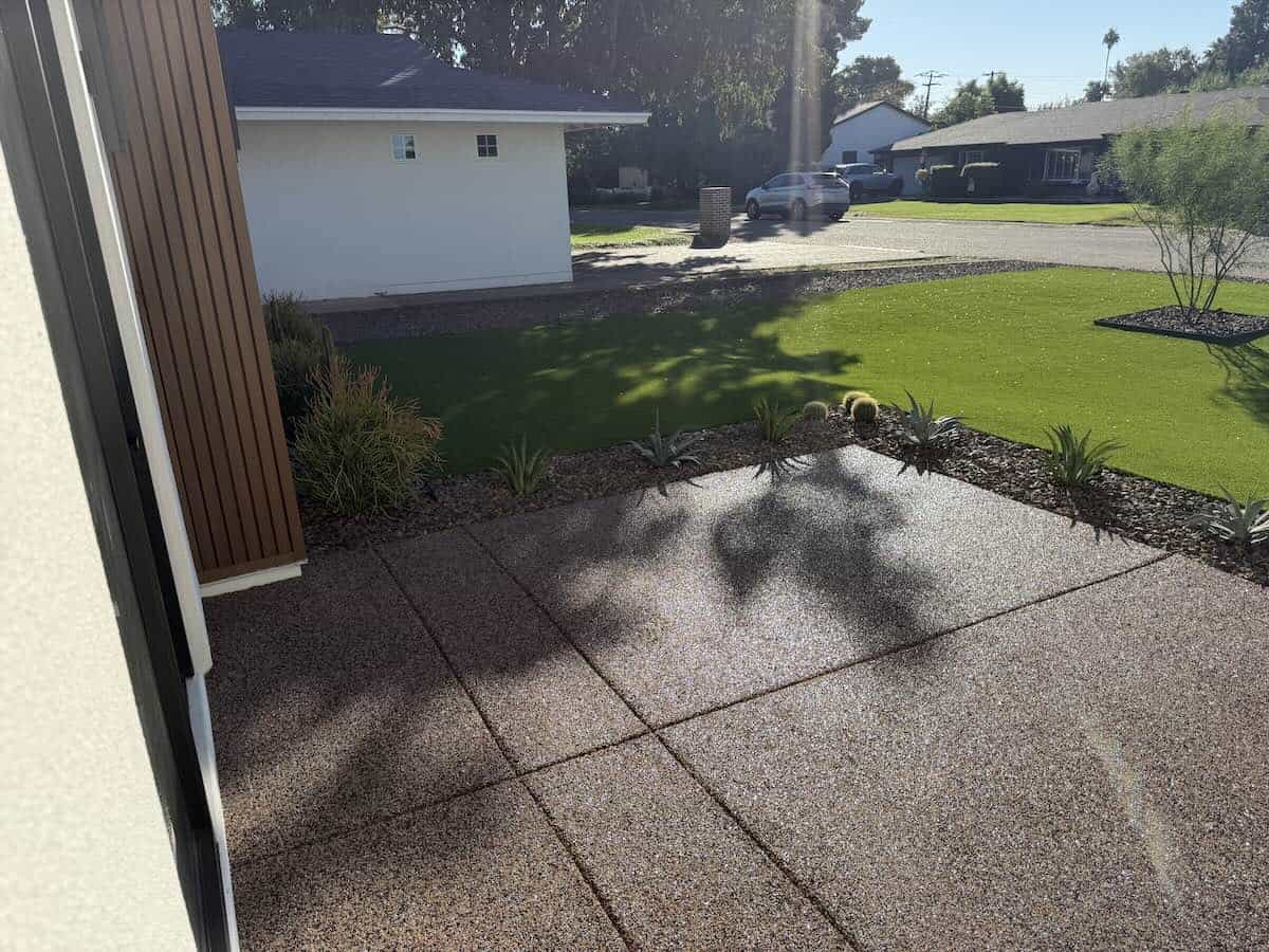 Restructured Finished Entryway Stone Overlay