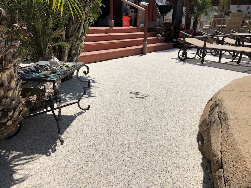 Porous Water Draining River Stone Deck Floor Systems