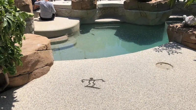 Superb Uniform Granite Mix Pebble Decking Installation
