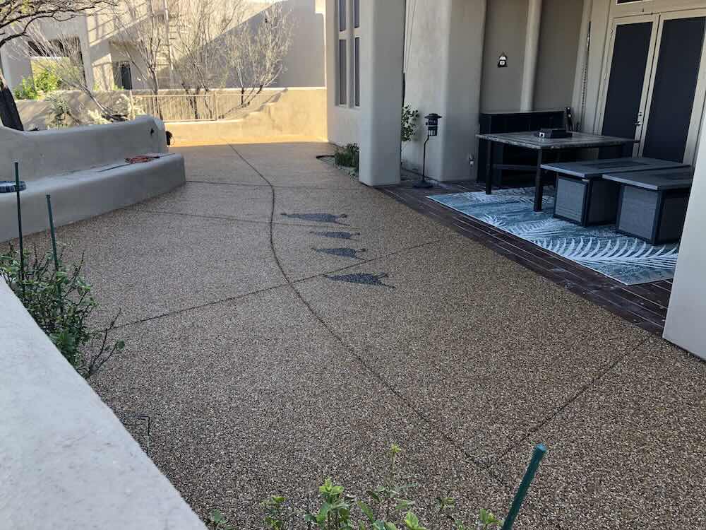 Luxurious Textured Outdoor Living bound Stone Patio