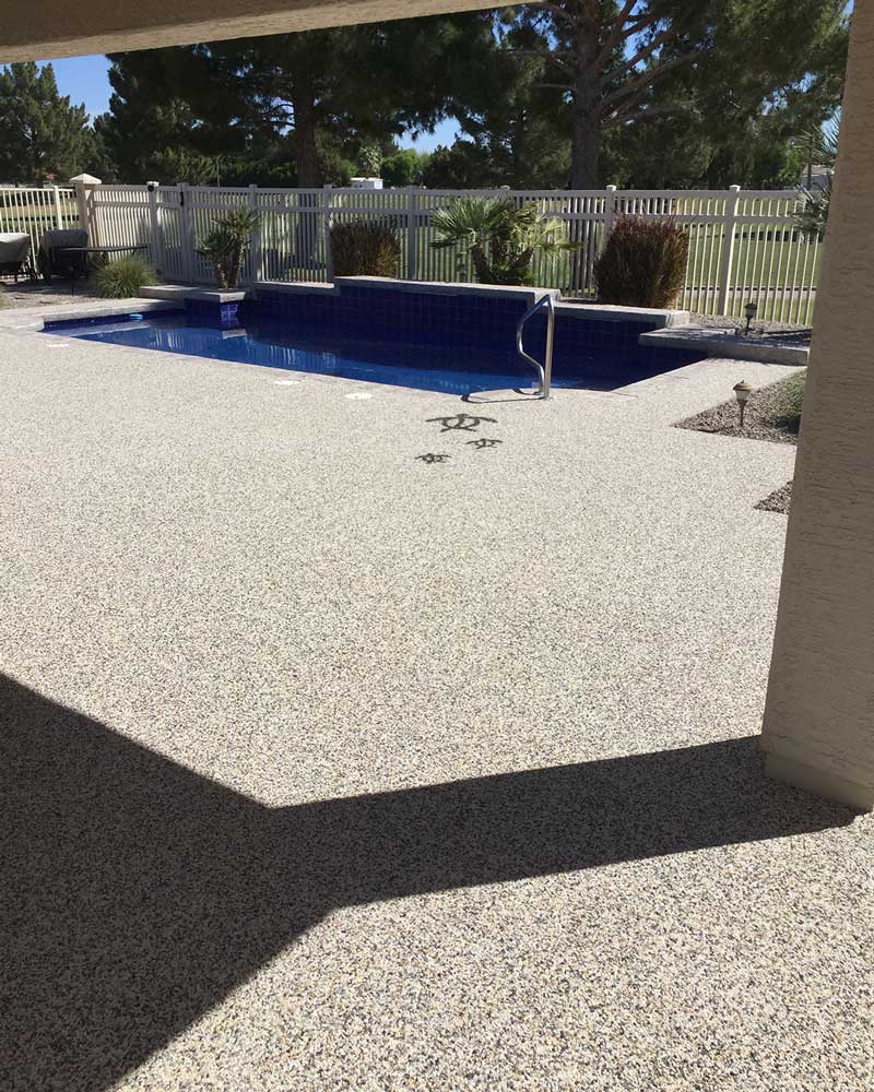 Pebble Border Framing Pool Area Beautiful Ground