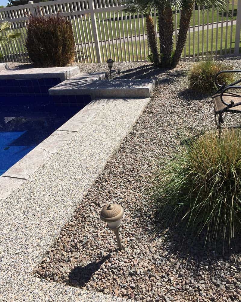 Water Passing Jointless Permeable Stone Patio Layout