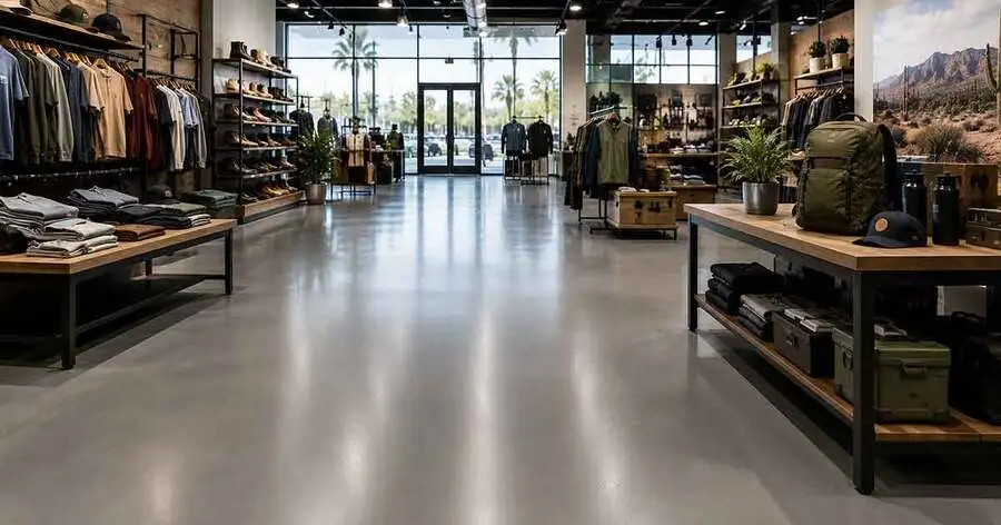 Retail Showroom Floor Finish Detail