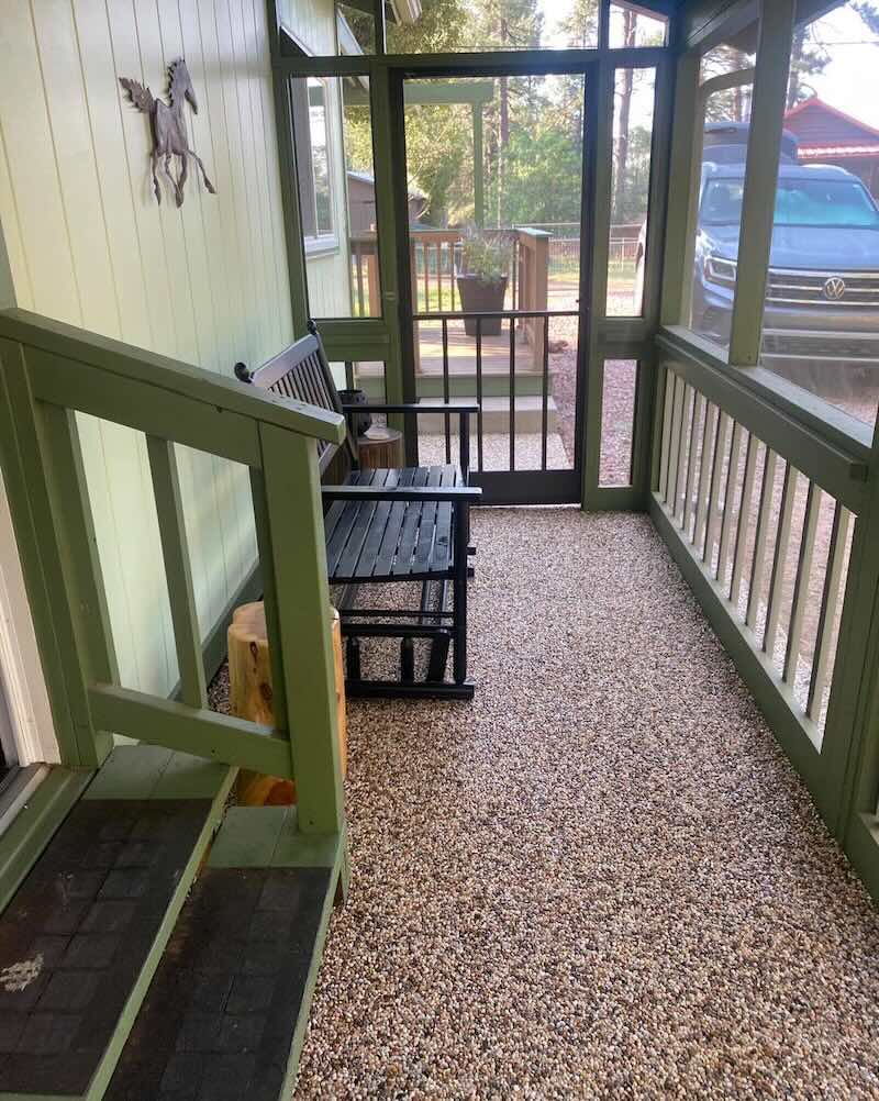 Pebble Stone Decking