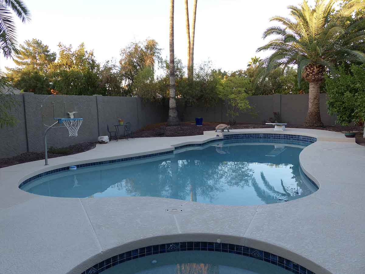After: Restored Light Kool Deck Pool Surface