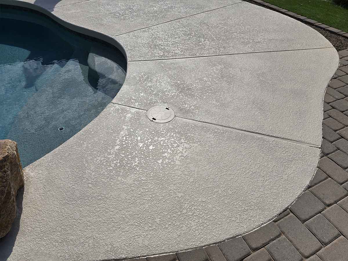 Completed Curved Pool Deck Restoration