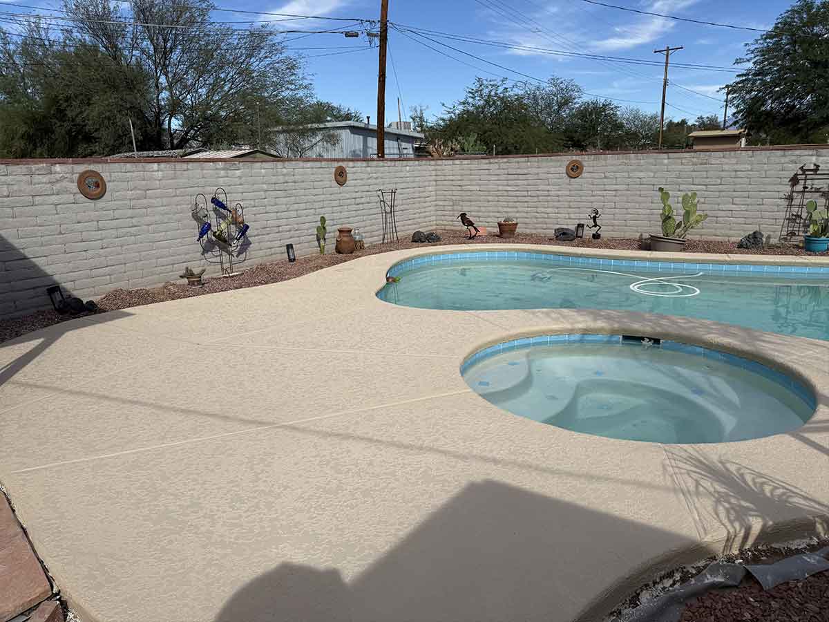Finished Pool Deck Texture Near Waterline